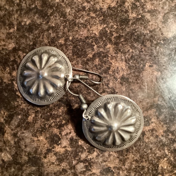 UNKNOWN Jewelry - ~ Navajo Sterling Silver Concho Earrings ~